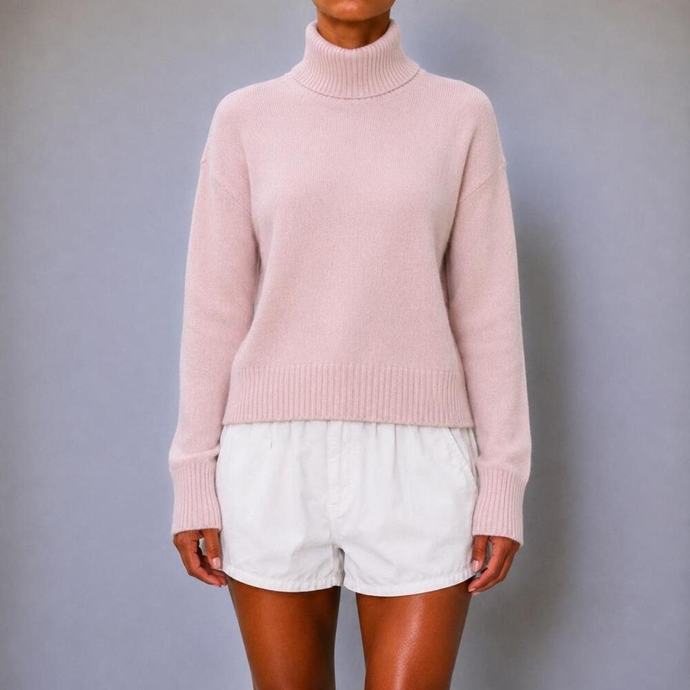 Vince Pale Pink Turtleneck Sweater